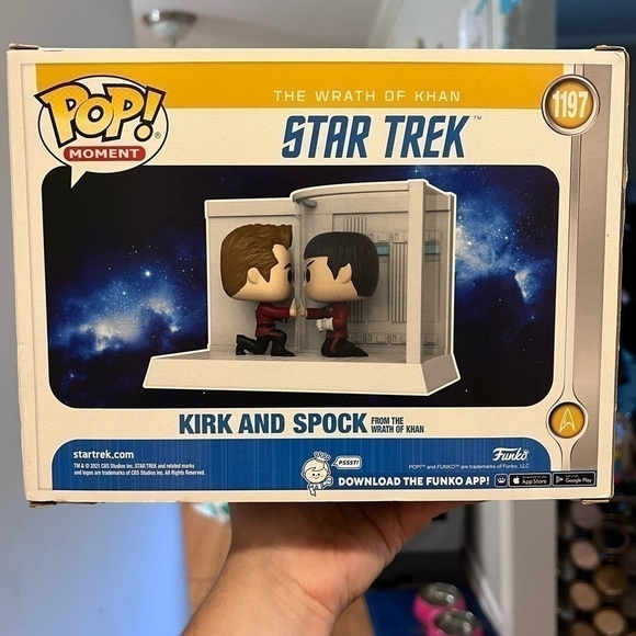 FUNKO POP "Kirk And Spock" Star Trek Wrath Of Khan Vinyl Figurines Toy NEW. NWT